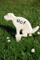 Hondenbordje wit no / Esschert Design - thumbnail