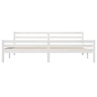 Bedframe massief hout wit 180x200 cm - thumbnail