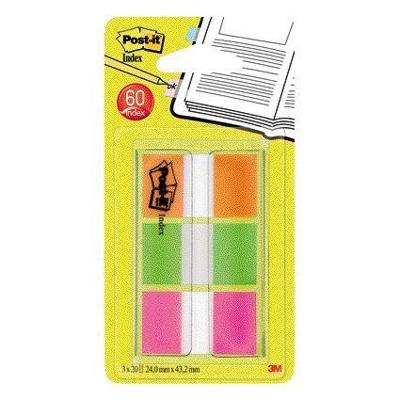 Indextabs Post-it 680 24mmx43.2mm assorti 60 tabs
