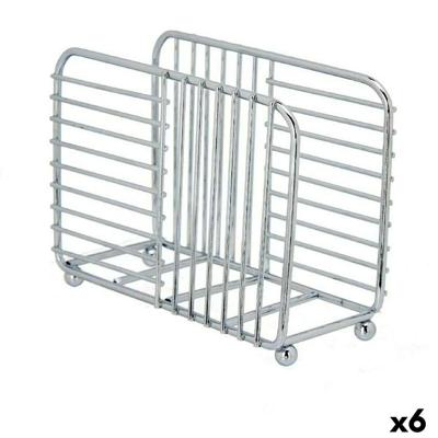 Servethouder Kinvara Zilverkleurig Zilver Metaal 14,5 x 11,5 x 6,5 cm (6 Stuks)