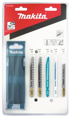 Makita decoupeerzaagbladenset [10-delig] - hout/metaal/universeel/laminaat
