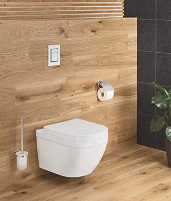 Grohe Essentials toiletrolhouder met klep chroom - thumbnail