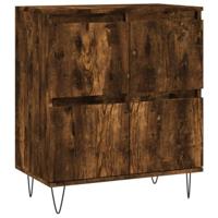 Dressoir 60x35x70 cm bewerkt hout gerookt eikenkleurig - thumbnail
