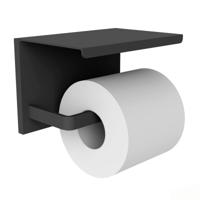 Toiletrolhouder Allibert Loft-Game Hangend Mat Zwart - thumbnail