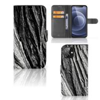 Book Style Case iPhone 12 | 12 Pro (6.1") Boomschors Grijs - thumbnail