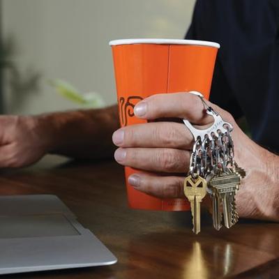 NITE Ize KLKBF-11-R6 BigFoot Locker KeyRack Sleutelkarabijn RVS 1 stuk(s) NITE Ize KLKBF-11-R6 BigFoot Locker KeyRack Sleutelkarabijn RVS 1 stuk(s)