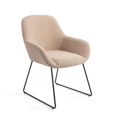 Jesper Home Kushi eetkamerstoel Flax Relax slide black