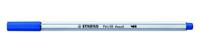 STABILO Pen 68 brush, premium brush viltstift, ultramarijn blauw, per stuk - thumbnail