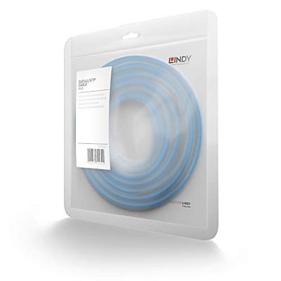 LINDY 48022 RJ45 Netwerkkabel, patchkabel CAT 6 U/UTP 10.00 m Blauw Onafgeschermd 1 stuk(s)