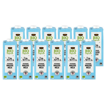 Jumbo Biologisch Houdbare Magere Melk 12 x 1 L
