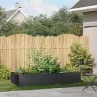 Plantenbak 200x80x40 cm staal zwart - thumbnail