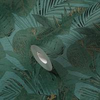 Livingwalls Famous Garden - Petrol - 393553 - thumbnail