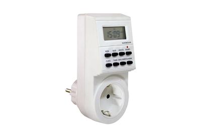 AS Schwabe 24032 Stopcontact-schakelklok Digitaal Weekprogramma 3500 W IP20 AS Schwabe 24032 Stopcontact-schakelklok Digitaal Weekprogramma 3500 W IP20