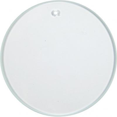 Creativ Company Glazen platen, rond, d 7 cm, dikte 3 mm, 10 stuk/ 1 doos