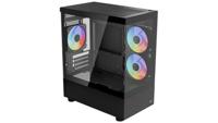 PC-behuizing - AEROCOOL - Viewport Mini-G V1 - Mini Tower - M-ATX - Gehard glas - F-RGB - Zwart - thumbnail