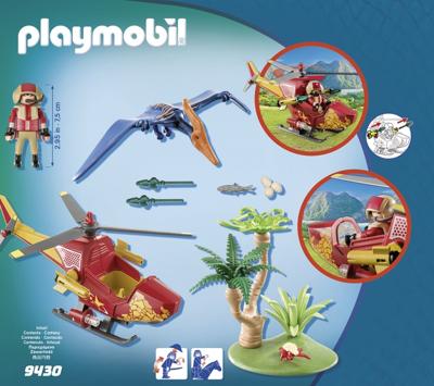 Playmobil 9430 the explorers helikopter met pteranodon