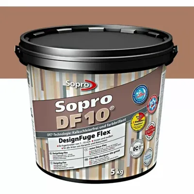 Sopro DF10 Voegmortel Designvoeg Flex 5 kg Bruin nr 52 Sopro
