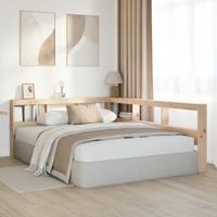 Boekenkast Hoofdeinde L-vormig 160 cm massief grenenhout - thumbnail