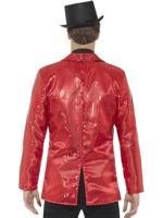 Colbert rood pailletten - thumbnail