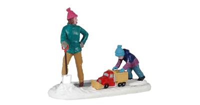 Lemax clearing the sidewalk kerstdorp figuur type 3 Vail Village 2021