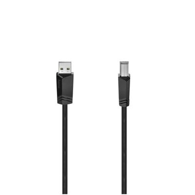 Hama USB-KABEL, USB 2.0, 480 MBIT/S, 3,00 M Kabel Zwart Hama USB-KABEL, USB 2.0, 480 MBIT/S, 3,00 M Kabel Zwart