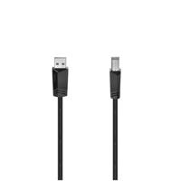 Hama USB-KABEL, USB 2.0, 480 MBIT/S, 3,00 M Kabel Zwart - thumbnail