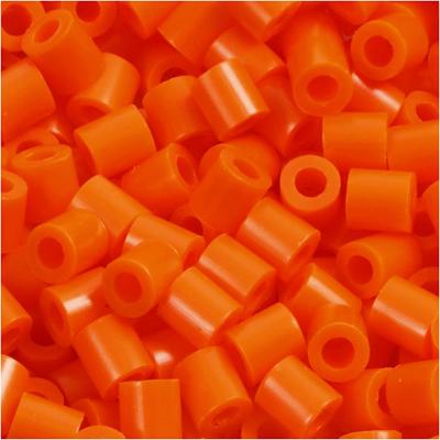 NABBI Strijkkralen, afm 5x5 mm, gatgrootte 2,5 mm, medium, helder oranje (32233), 1100 stuk/ 1 doos