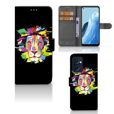 OPPO Find X5 Lite | Reno 7 5G Leuk Hoesje Lion Color OPPO Find X5 Lite | Reno 7 5G Leuk Hoesje Lion Color