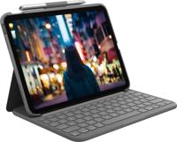 Logitech Slim Folio Grijs Bluetooth AZERTY Frans - thumbnail