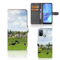OPPO A53 | OPPO A53s | Telefoonhoesje | Met pasjeshouder | Koeien - thumbnail