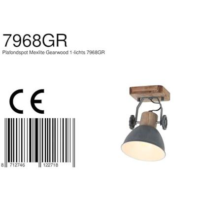 Mexlite Spot gearwood 7968gr grijs