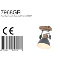Mexlite Spot gearwood 7968gr grijs - thumbnail