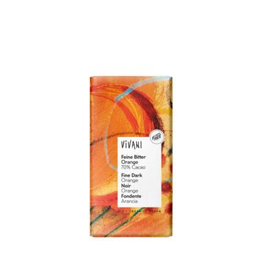 Vivani Chocolade puur met sinaasappel bio 100 Gram