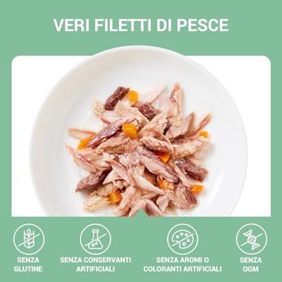 SCHESIR Complements Tuna with squids in jelly- nat kattenvoer - 70g