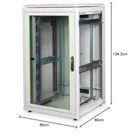 Digitus DN-19 26U-8/8-1 rack Vrijstaande rek Grijs - thumbnail