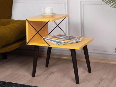 Nachtkastje CROFT geel/zwart