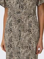 Only Onlevida S/s Short Dress Wvn Noos Zomerjurkjes Pumice Stone Alma Heart Leo - thumbnail