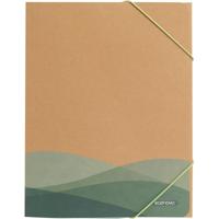 Econovo elastomap met 3 kleppen, A4, kraft - thumbnail