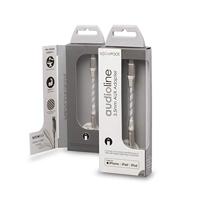 Boompods Audioline Lightning naar 3,5 mm hoofdtelefoonaansluiting adapter - MFI-gecertificeerde iPhone Lightning-kabel naar Aux-adapter, duurzame 10,8 cm gevlochten kabel, connector voor bedrade - thumbnail