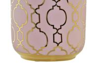 Vaas DKD Home Decor Roze Gouden Porselein Orientaals Verchroomd 13 x 13 x 26 cm - thumbnail