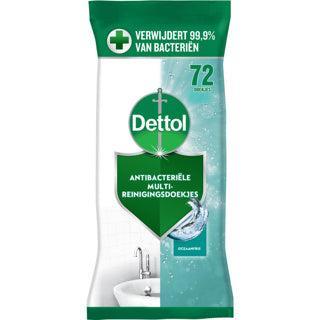 Dettol reiningsdoekjes antibacterieel, oceaanfris, pak van 72 stuks