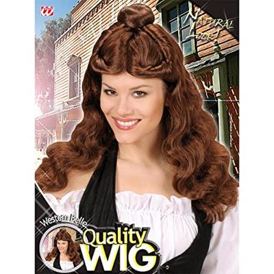 Pruik Western Belle bruin