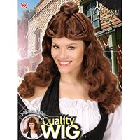 Pruik Western Belle bruin - thumbnail