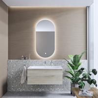 Badkamermeubelset BWS Anubis 70cm 1 Lade Grijs Eiken Met Wastafel (Naar Keuze) - thumbnail