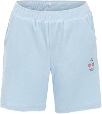 Badstoffen korte pyjamabroek blauw
