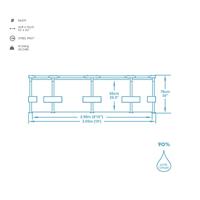 Bestway zwembad steel pro set rond 305 (blauw, incl. filterpomp (220-240v)) - thumbnail