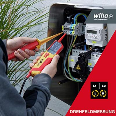 Wiha Spanningszoeker en doorgangstester | 12 - 1.000 V AC | CAT IV | incl. 2x AAA-batterijen - 44319 - 44319