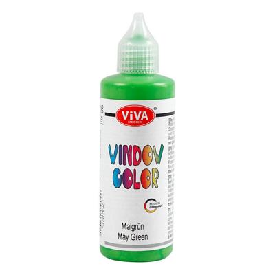 Creativ Company Window color sticker en glasverf - lichtgroen, 90ml