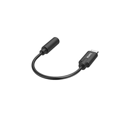 Hama Adapter USB-C naar audio-jack 3.5mm Mini jack kabel Zwart