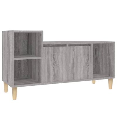Tv-meubel 100x35x55 cm bewerkt hout grijs sonoma eikenkleurig Tv-meubel 100x35x55 cm bewerkt hout grijs sonoma eikenkleurig
